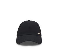 BOSS Cap aus Baumwoll-Mix mit Cordstruktur und Metall-Logo - Style Ari-Rib, 50566240 Schwarz ONESI
