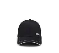 BOSS Cap aus Baumwoll-Twill mit Kontrast-Details und Logo-Stickerei - Style Cap-1, 50492716 Schwarz ONESI