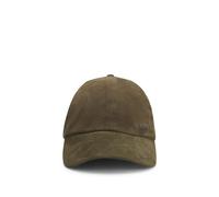 BOSS Cap aus Veloursleder mit Metall-Logo - Style Zed-SU-NO, 50555672 Dunkelgrün ONESI