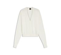 BOSS Cardigan aus Leinen-Baumwolle mit Knopfleiste vorn - Style Farcisox, 50562966 Natur XL