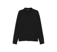 BOSS Cardigan aus Schurwolle mit Polokragen - Style H-Helbert, 50570634 Schwarz XXXL