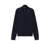 BOSS Herren Strickjacke mit Schurwolle H-ILLARIONE Regular Fit, marine, Gr. XL