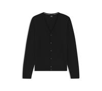 BOSS Cardigan aus Schurwolle mit V-Ausschnitt - Style Mardon-L, 50476356 Schwarz S