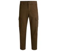 BOSS Cargo-Hose aus Stretch-Baumwolle mit Twill-Struktur - Style Sisla-8-Cargo, 50530599 Khaki 35/36