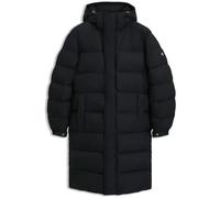 BOSS Lange wasserabweisende Steppjacke mit verdecktem Verschluss - Style H-Carpa, 50565110 Schwarz 56