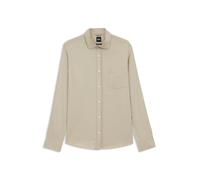 BOSS Casual-Fit Hemd aus Baumwolle mit Cutaway-Kragen - Style H-ROB-SP-P-263, 50567027 Beige M