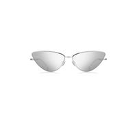 BOSS Cat-Eye-Sonnenbrille aus Edelstahl mit Signature-Details - Style BOSS 1610/S01061DC, 58115047 Silber ONESI