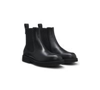 BOSS Chelsea Boots aus Leder mit Logo-Zuglasche - Style Eleri_ChBootie_C, 50558637 Schwarz 41