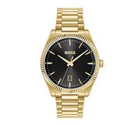 BOSS Cheswick goldfarbene Uhr mit geriffelter Lünette - Style CHESWICK, 58733269 Goldfarben ONESI