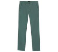 BOSS Slim-Fit Hose aus elastischem Baumwoll-Satin - Style Chino_slim, 50510933 Hellgrün 36/34