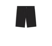 Chinoshorts BOSS ORANGE "Chino-slim-Shorts", Herren, Gr. 33, N-Gr, schwarz (schwarz001), Web, Obermaterial: 97% Baumwolle, 3% Elasthan, unifarben, casual, slim fit, Hosen (97033454-33) schwarz001