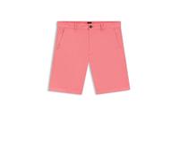 BOSS Slim-Fit Shorts aus elastischem Baumwoll-Twill - Style Chino-slim-Shorts, 50536723 Hellrot 36