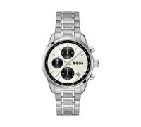BOSS Grand Prix Uhr aus Edelstahl mit silber-weißem Zifferblatt - Style GRAND PRIX, 58858209 Silberfarben ONESI