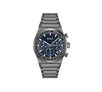 BOSS Chronograph Quarz Uhr für Herren Kollektion Candor Chrono mit Graues Edelstahlarmband - 1514223