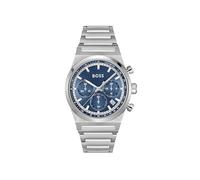 BOSS Chronograph Quarz Uhr für Herren Kollektion Candor Chrono mit Silbernes Edelstahlarmband - 1514250
