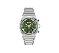 BOSS Chronograph Quarz Uhr für Herren Kollektion Candor Chrono mit Silbernes Edelstahlarmband - 1514220
