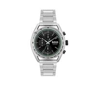 BOSS Chronograph Quarz Uhr für Herren Kollektion Center Court mit Silbernes Edelstahlarmband - 1514023