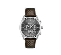 BOSS Chronograph Quarz Uhr für Herren Kollektion Champion mit Braunes Lederarmband - 1513815