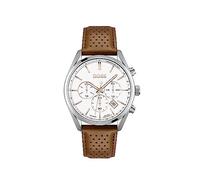 BOSS Chronograph Quarz Uhr für Herren Kollektion Champion mit Hell-Braunes Lederarmband - 1513879