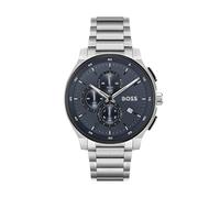 BOSS Chronograph Quarz Uhr für Herren Kollektion Peak 2.0 mit Silbernes Edelstahlarmband - 1514189