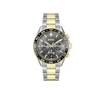 BOSS Chronograph Quarz Uhr für Herren Kollektion Runner mit Edelstahl- oder Silikonarmband
