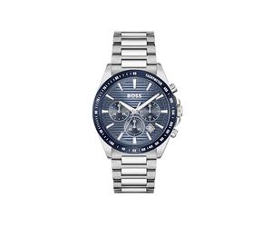 BOSS Chronograph Quarz Uhr für Herren Kollektion Strike Chrono mit Edelstahl- oder Silikonband