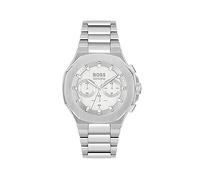 BOSS Chronograph Quarz Uhr für Herren Kollektion Taper mit Silbernes Edelstahlarmband - 1514087