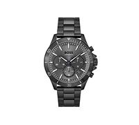 BOSS Chronograph Quarz Uhr für Herren Kollektion TROPER mit Schwarzes Edelstahlarmband - 1514058