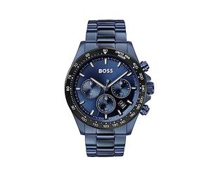 BOSS Chronograph Quarz Uhr Für Herren Mit Blaues Edelstahlarmband - 1513758