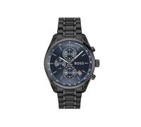 BOSS Chronograph Quarz Uhr Schwarzes Kollektion Grand Prix 44 mit Schwarzes Edelstahlarmband - 1514314