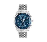 BOSS Chronograph mit blauem Zifferblatt und Edelstahlarmband - Style SKYTRAVELLER, 58564955 Silberfarben ONESI