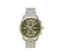 BOSS Chronographen-Quarzuhr mit Kalender für Herren Kollektion Grand Prix 44 mit Edelstahl- oder Lederarmband