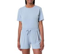 BOSS Pyjama-Shorts aus Stretch-Baumwolle mit Tunnelzug und Logo-Print - Style CI_Shorts CW, 50515606 Hellblau L