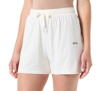 BOSS Pyjama-Shorts aus Stretch-Baumwolle mit Tunnelzug und Logo-Print - Style CI_Shorts CW, 50515606 Weiß XS