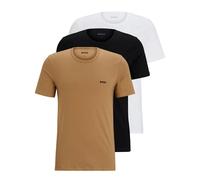 T-Shirt BOSS "Rundhals BOSS ONE", Herren, Gr. L (52), beige (medium_beige265), Jersey, Obermaterial: 100% Baumwolle, Basic, Rundhals, eingesetzt normaler Saum, Shirts T-Shirt, mit dezentem BOSS Logo-P