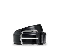 Ledergürtel BOSS "Claus-Tx-St_Sz35", Herren, Gr. 85, schwarz (schwarz 001), Leder, unifarben, Gürtel Ledergürtel, mit Logo-Gravur am Verschluss (62879606-85) schwarz 001