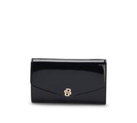 BOSS Clutch aus Kunstleder mit Double-B-Monogramm - Style BOSS BEYOND Clutch P, 50573392 Schwarz ONESI