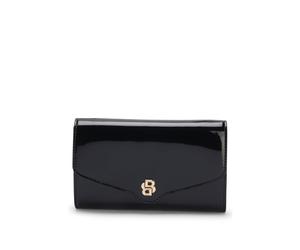 BOSS Clutch aus Kunstleder mit Double-B-Monogramm - Style BOSS BEYOND Clutch P, 50573392 Schwarz ONESI