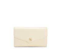 BOSS Clutch aus Leder mit Metall-Logo im Double-B-Monogramm - Style BOSS BEYOND Clutch S, 50574786 Hellbeige ONESI