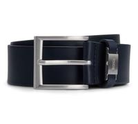 BOSS Connio Leather Belt W120 Dark Blue