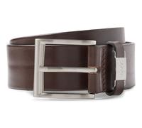 BOSS Herren Gürtel Ledergürtel Echt Leder Business Gürtel Connio, Farbe:Braun, GröÃŸe:85 Cm, Artikel:-202 Dark Brown