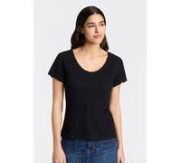 BOSS "Cosy Waffle T-Shirt" aus Baumwoll-Mix mit Waffelstruktur (36750928-M) schwarz 001
