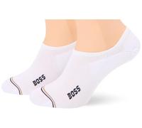 BOSS Sneakersocken mit Label-Detail Modell 'Iconic' im 2er-Pack in Weiss, Größe 35-38