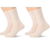 Freizeitsocken BOSS "2P RS Monogram CC", Herren, Gr. 35-38, beige (creme), Baumwollmischung, unifarben, elastisch, Socken, aus weicher Baumwollmischung (60366852-35) creme