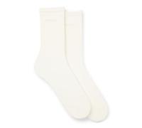 Businesssocken BOSS "2P RS Uni Logo CC W", Damen, Gr. 35-38, open weiß 119, Baumwolle, normal, Socken, mit BOSS Schriftzug (12132803-35) open weiß 119
