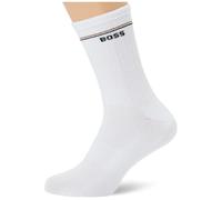 Basicsocken BOSS "3P QS Iconic CC SP W", Damen, Gr. 35-38, weiß (weiß 100), Baumwollmischung, Socken, kontrastfarbene Details (83958557-35) weiß 100