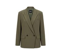 BOSS Regular-Fit Blazer aus Stretch-Krepp mit Nadelstreifen - Style Jaleto12, 50564480 Khaki 40