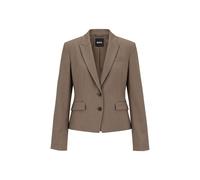 BOSS Slim-Fit Blazer aus elastischer Gabardine - Style Jia18, 50564479 Hellbraun 36