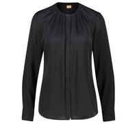 BOSS Damen Bluse aus Stretchseide BANORAH Langarm, schwarz, Gr. 40