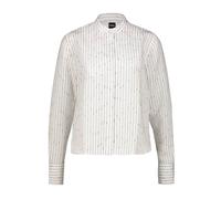 BOSS Regular-Fit Bluse mit unregelmäßigen Streifen - Style Bertyna_Monday, 50557303 Weiß gemustert 38
